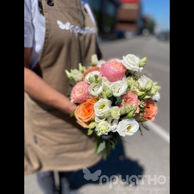 Букет невесты &amp; Бутоньерка № 1311