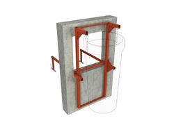 Кронштейн крепление в оконный проем для мусоросбросов