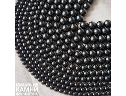 Гагат цельный, шары 6,1-6,3/7,9-8,1/9,4-9,9/12 мм, цена за набор (россыпь)