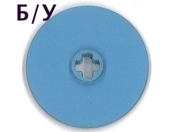 ! Б/У - Technic, Disk 3 x 3, Medium Blue (2958 / 4172113 / 4218870) - Б/У