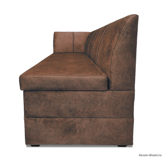 Кухонный ДИВАН "ФОРУМ-8" с боковой спинкой, Коричневый Левый