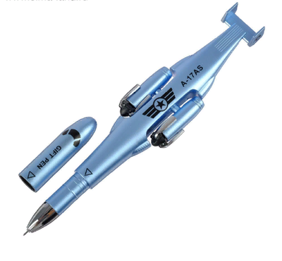 Ручка гелевая 2в1 РЕАКТИВНЫЙ САМОЛЁТ (ручка-игрушка), Цвет в ассортименте