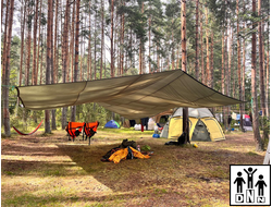 Навес теневой 8х8