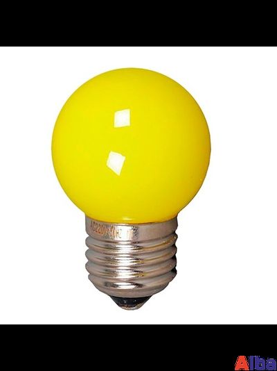 Лампа для Белт-лайта Е27, 1 Вт, d=45 мм, ЖЕЛТАЯ