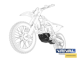Защита двигателя (Пластик) MOTOLAND XT 250 ST-W (170MM-2V) 2022-2024 RIVAL POWERSPORTS