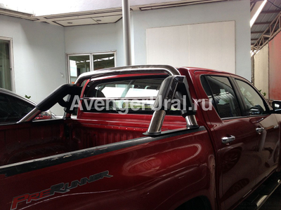 Дуга безопасности кузова пикапа K2, овал d70x85мм, TOYOTA HILUX Revo, 2015+