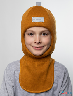 Шапка-шлем "NK"   20101-01, цвет горчичный р. 50-52