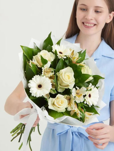 Белый букет