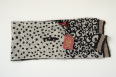 Шарф воротник пятнистый серый Vizio Италия 8077 SA