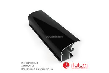 Профиль дверей ITALUM. Серия CLASSIC-A: Глянец чёрный