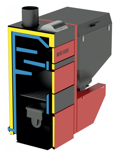 Котел Metal-Fach SMART Auto ECO 25 кВт с правой подачей (с интернет-модулем)