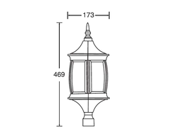 Садово-парковый светильник серии  Lion