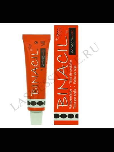 Краска для бровей и ресниц Binacil «ЧЁРНЫЙ» "Black" (15 мл)