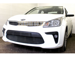Защита радиатора KIA RIO 2017- black низ