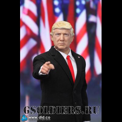 Дональд Трамп  - Коллекционная фигурка 1/6 Donald Trump (AP002) - DID