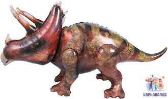 Шар (53&#039;&#039;/135 см) Ходячая Фигура, Динозавр Трицератопс ( шар + надувка) С