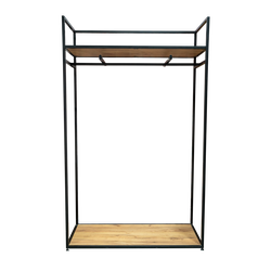 Пристенное вешало Loft с полкой и подиумом для магазина одежды