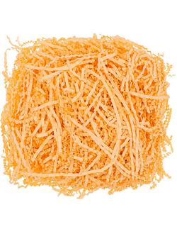 Наполнитель бумажный волнистый Премиум (персик), 100г