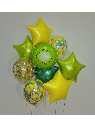 Набор шаров с гелием &quot;Киви с лимоном&quot;