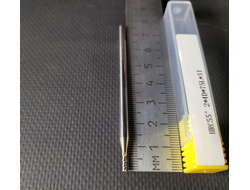 Фреза 2 мм удлиненная HRC55 твердосплавная 3-х зубая по цветному металлу 5/75 мм