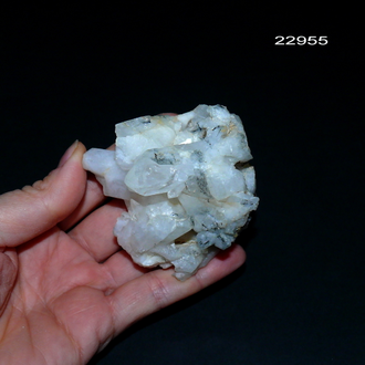 Горный хрусталь натуральный (друза) Казахстан арт.22955: с шерлом - 114,2г - 68*68*48мм