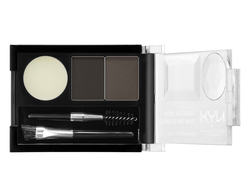 Набор для бровей NYX Eyebrow Cake Powder 01 черный_серый