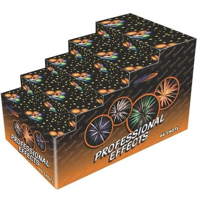 Батарея салютов PROFESSIONAL EFFECT (0,8"; 1"; 1,2"; 2" / 66 залпов)