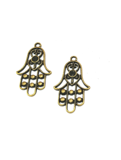 Подвеска металлическая, Хамса бронза