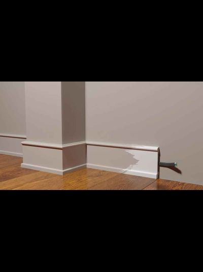 Напольный плинтус Decor-Dizayn DD712, для покраски, влагостойкий, ударопрочный, 2 метра