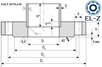 ГОСТ 28759.1-90 - Фланцы сосудов и аппаратов стальные приварные встык под прокладку восьмиугольного