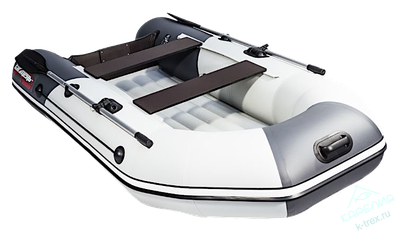 Лодка ПВХ Мастер Лодок Таймень NX2800НДНД "Комби" Св.Серый / Графит