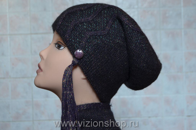 фирменные вязаные шапки Vizio Италия фото