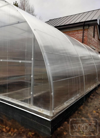 теплица (8000 мм х 5000 мм). профильная труба + сотовый поликарбонат 6мм
