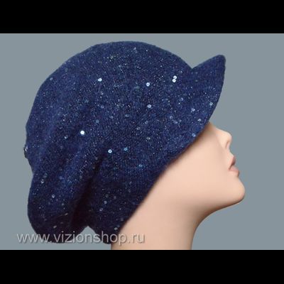 Кепка зимняя женская  Vizio Италия 6157 синяя