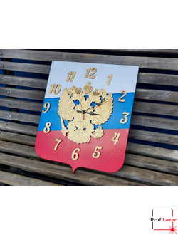 Часы настенные с гербом РФ
