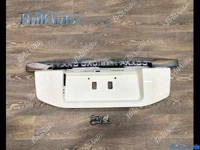 Накладка на багажник Toyota Prado 150 13-17 белая +хром
