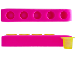 Силиконовая подставка под колпачки Line pink