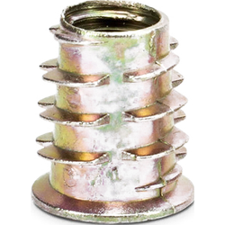 Мебельные футорки с разорванной резьбой (со шляпкой)