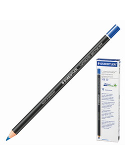 Маркер-карандаш сухой перманентный для любой поверхности STAEDTLER, СИНИЙ, 4,5 мм, 108 20-3
