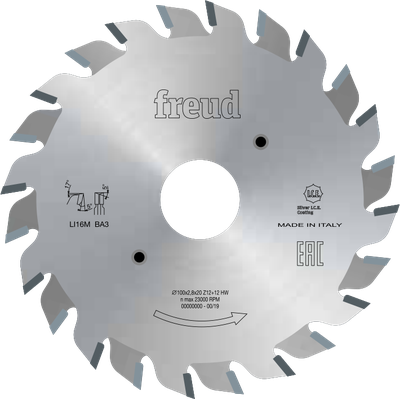 100x2.8/3.6х20; Z12+12 Диск пильный подрезной составной Freud LI16M BA3