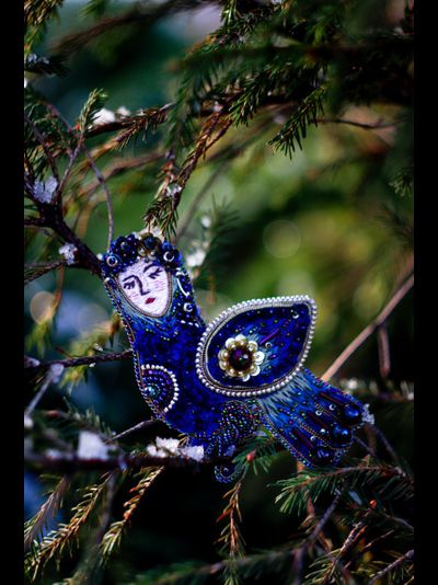 Брошь "Сирин"