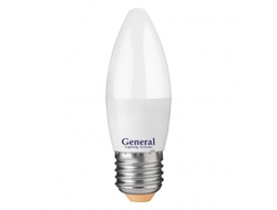 Лампа светодиодная General свеча E27 15W 4500K 4K 35х105 пластик/алюм GLDEN-CF-15-230-E27-4500 661099
