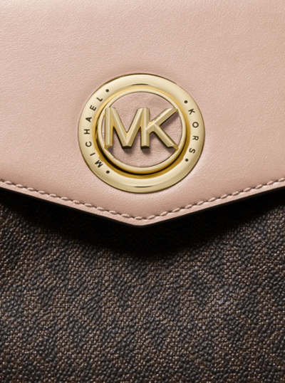 Сумка сэтчел Майкл Корс Кармэн коричнево-бежевая