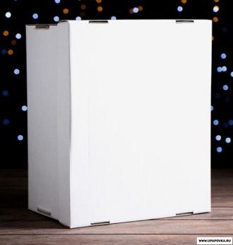 Складная коробка Белая 31,2 х 25,6 х 16,1 см