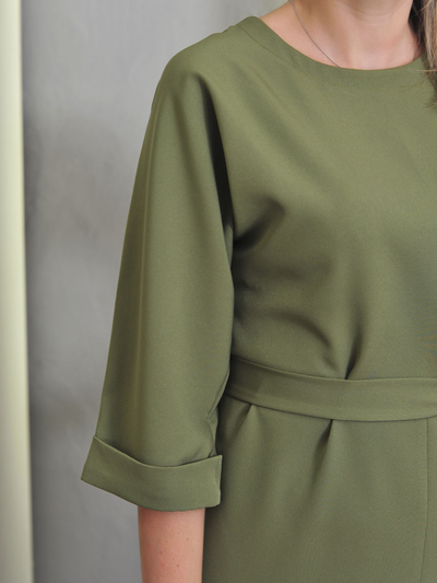 Платье 622-0823 олива