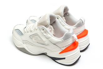 Nike M2K Tekno Бежевые с оранжевым