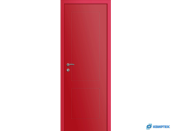Дверь глухая пластиковая KAPELLI Multicolor Ф2К Красный RAL 3020 купить в Челябинске | КВИРТЕК