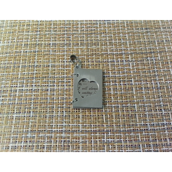 Брелок стальной книжка