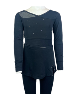 Юбка с боковым разрезом и аппликацией  SWAROVSKI    арт900