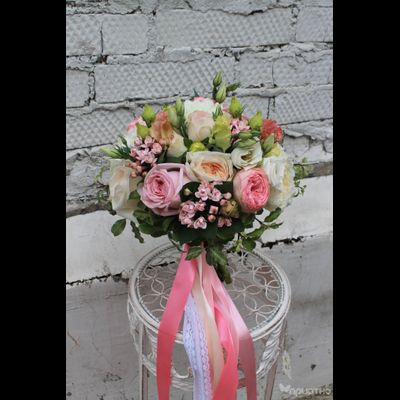 Букет невесты &amp; Бутоньерка № 1342